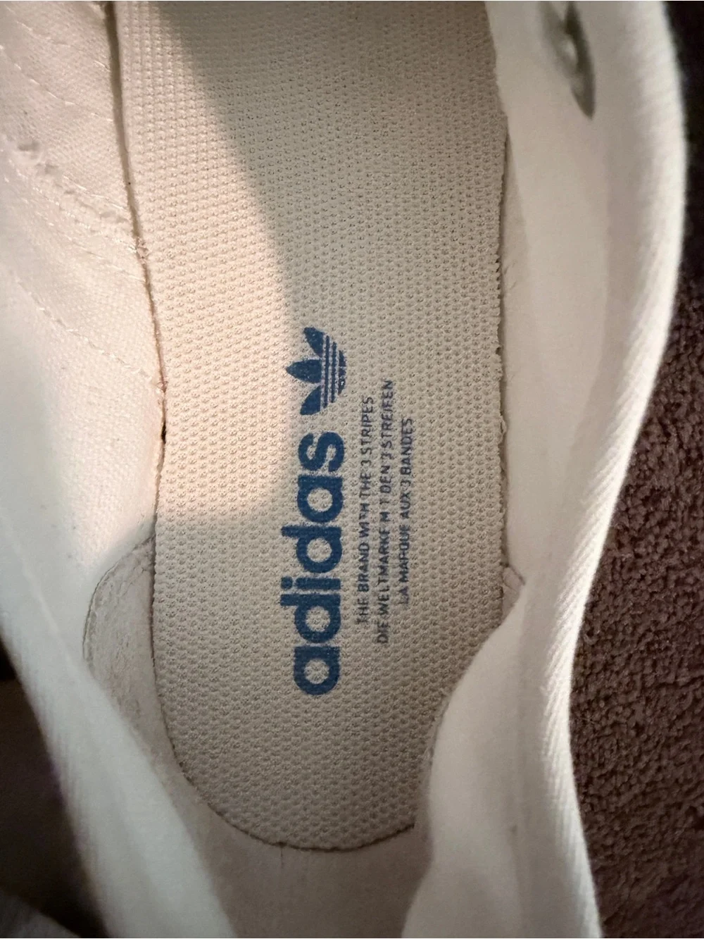 adidas White Low-Top Canvas Sneakers